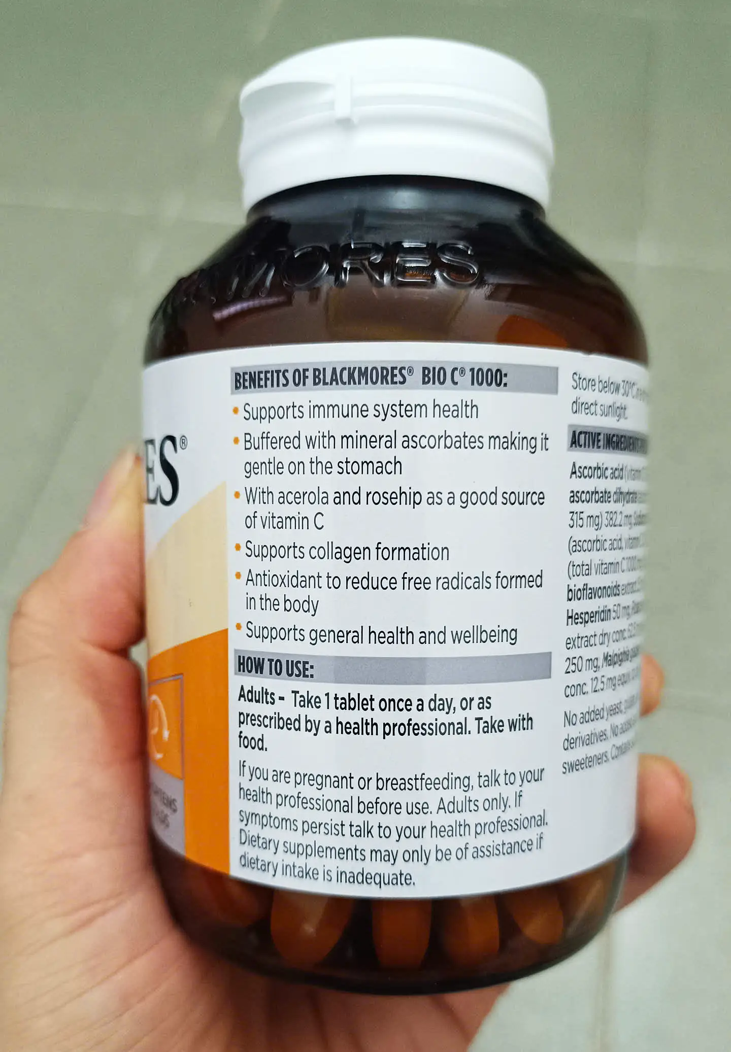 Viên uống bổ sung vitamin C Blackmores Bio C 1000mg 150 viên của Úc Viên uống bổ sung Vitamin C Blackmores Bio C 1000mg 150 viên của Úc