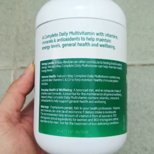 Viên uống bổ sung vitamin tổng hợp Natures Way Complete Daily Multivitamin 200 viên của Úc