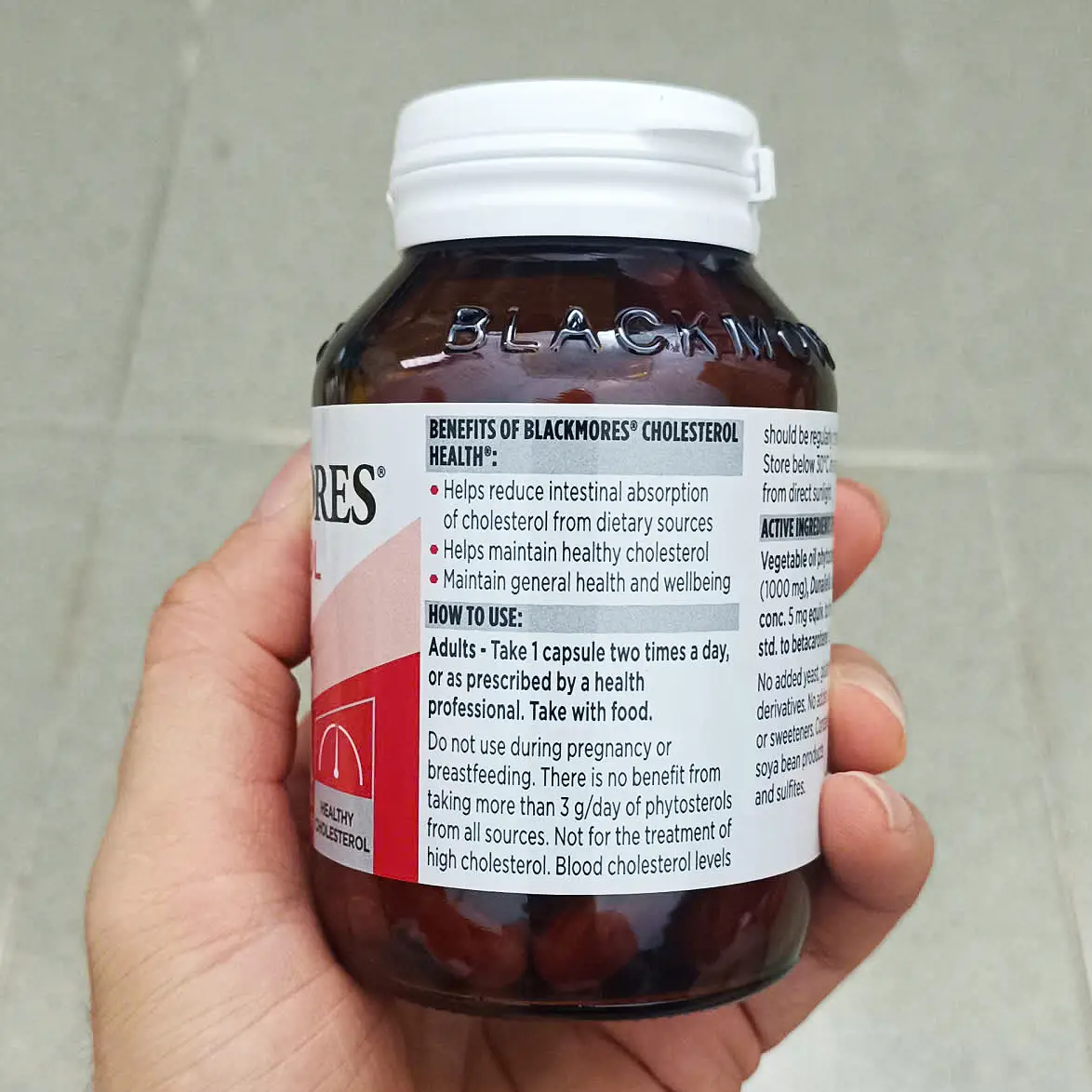 Viên uống giảm mỡ máu Blackmores Cholesterol Health 60 viên của Úc Viên uống hỗ trợ giảm mỡ máu Blackmores Cholesterol Health 60 viên