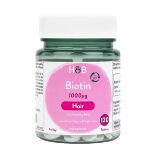 Viên uống kích thích mọc tóc H&B Biotin 1000mg 120v- Anh