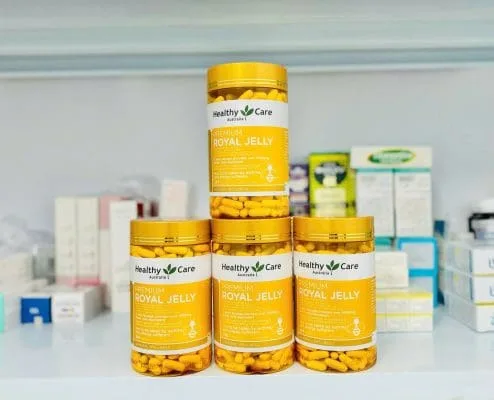 Viên uống sữa ong chúa Healthy Care Royal Jelly 1000mg 365 viên của Úc Viên uống sữa ong chúa Healthy Care Royal Jelly 1000mg 365 viên của Úc