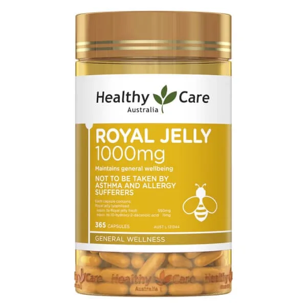 Viên uống sữa ong chúa Healthy Care Royal Jelly 1000mg 365 viên
