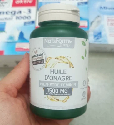 Tinh dầu hoa anh thảo Pháp Nat & Form Huile D'Onagre 200 viên Viên uống tinh dầu hoa anh thảo Nat&Form Huile d'Onagre, 200 viên