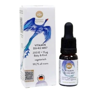 Vitamin D3 K2 MK7 Sunday Natural Đức 200IE