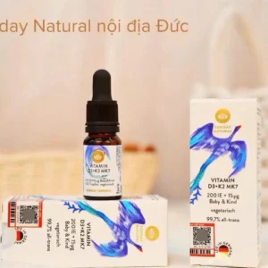 Vitamin D3 K2 Mk7 Sunday Natural Đức, vitamin cho bé 10ml