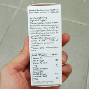 Vitamin D3K2 MK7 Sunday Natural 10ml