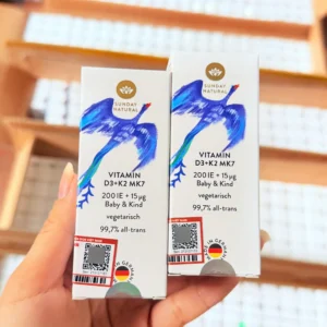 Vitamin D3K2 MK7 dạng giọt Sunday Natural của Đức