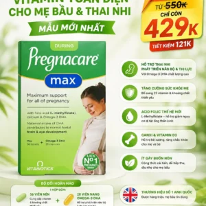 Vitamin cho bà bầu của Anh Vitabiotics Pregnacare Max 84 viên