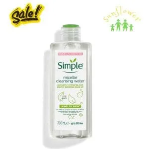 Tẩy trang Simple Micellar Cleansing Water 200ml - Giữ cho da mềm mại