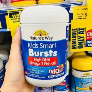 Dầu cá Kids Smart Omega 3 Fish Oil High DHA 180 viên của Úc