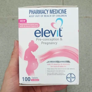 Bổ bầu Úc Elevit viatamin tổng hợp cho mẹ bầu 100 viên