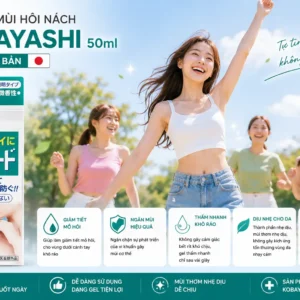 Gel khử mùi hôi nách Kobayashi 50ml của Nhật Bản Gel lăn khử mùi Kobayashi Nhật Bản 50g