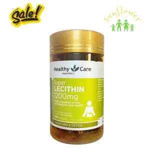 Tinh chất mầm đậu nành Healthy Care Super Lecithin 1200mg 100 viên của Úc
