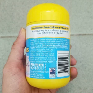 Gum canxi Nature's Way Kids Smart Vita Gummies Calcium Vitamin D 60 viên của Úc Kẹo Canxi Kids Smart Vita Gummies 60 viên Nature's Way 60 viên