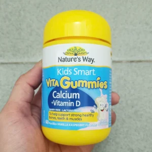 Gum canxi Nature's Way Kids Smart Vita Gummies Calcium Vitamin D 60 viên của Úc Kẹo Vita Gummies Nature's Way Bổ Sung Canxi + Vitamin D 60 Viên