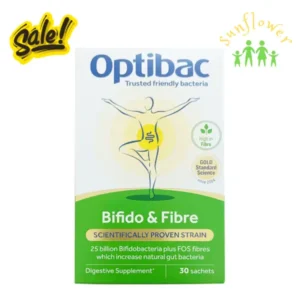 Men trị táo bón Optibac Bifido Fibre 30 gói của Anh