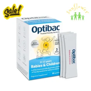 Men vi sinh lợi khuẩn cho bé Optibac Probiotics For Babies & Children 30 gói của Anh Quốc