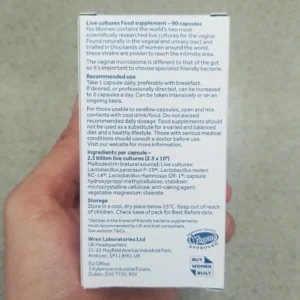 Men vi sinh Optibac Probiotics For Women 90 viên của Anh Quốc Men vi sinh trị viêm âm đạo, viêm tiết niệu Optibac cho phụ nữ 90 viên