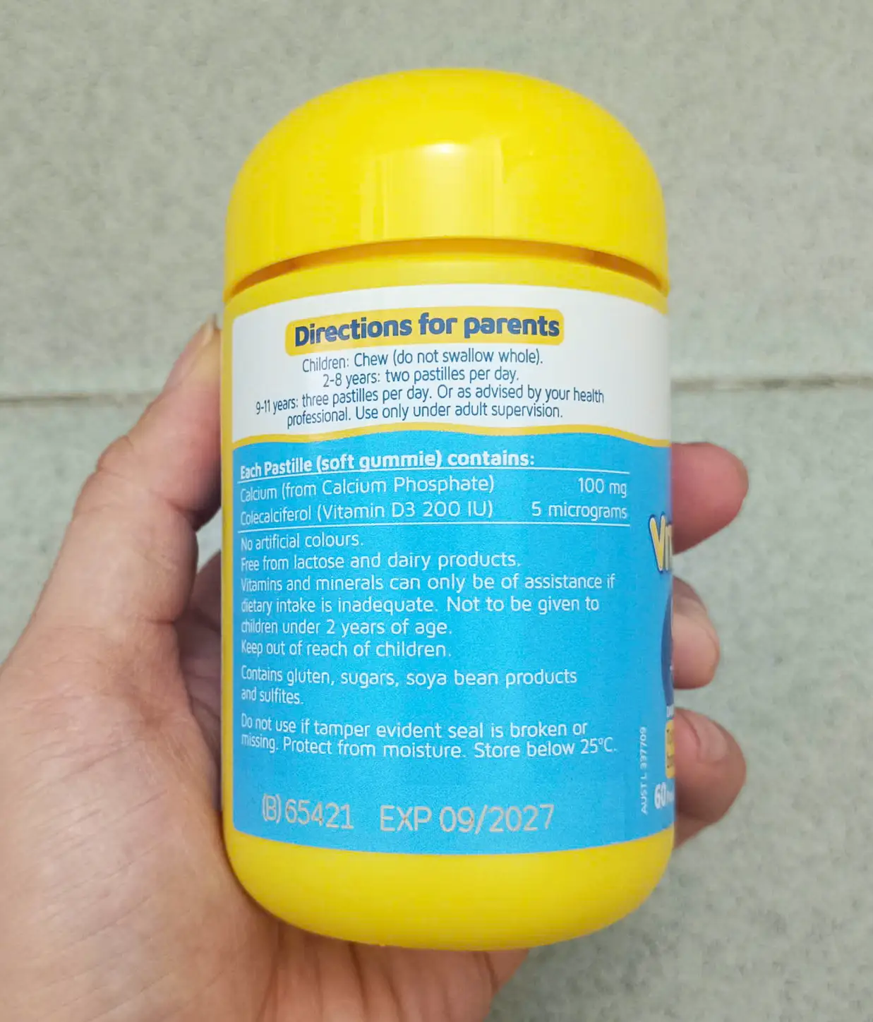 Gum canxi Nature's Way Kids Smart Vita Gummies Calcium Vitamin D 60 viên của Úc Nature's Way Kid Smart Vita Gummies Calcium + Vitamin D 60 viên của Úc
