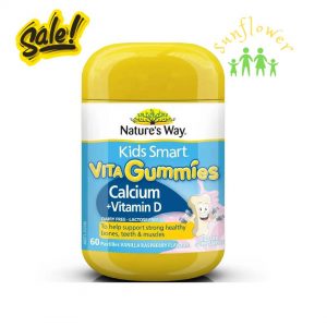 Nature's Way Kids Smart Vita Gummies Calcium + Vitamin D Bổ sung canxi 60 viên