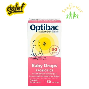 Men vi sinh cho bé Optibac Baby Drops Probiotics - Giúp trẻ dễ tiêu hóa hơn