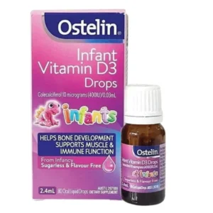 Ostelin Infant Vitamin D3 Drops 2,4ml dùng cho bé so sinh