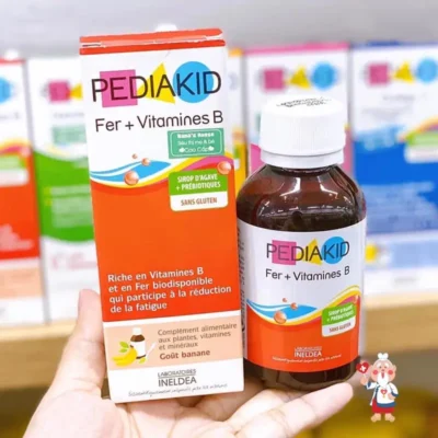 Siro Pediakid Fer + Vitamines B bổ sung sắt và vitamin nhóm B 125ml của Pháp Pediakid sắt và vitamin B cho trẻ từ 6 tháng tuổi