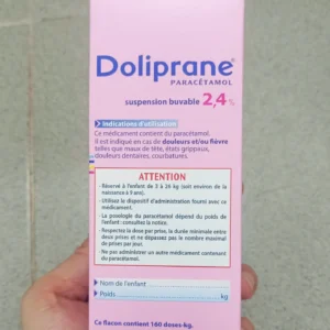 Siro Hạ Sốt Của Pháp Doliprane 2.4% Sans Sucre Giảm Đau Hạ Sốt Cho Trẻ Sơ Sinh 100ml