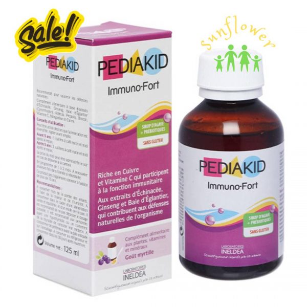 Siro Pediakid Immuno-Fort - Hỗ trợ sức đề kháng hiệu quả cho bé