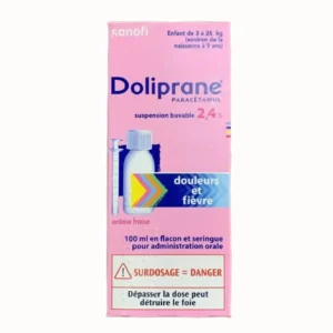 Siro hạ sốt Doliprane 2,4% Pháp 100ml cho bé từ 3-26kg
