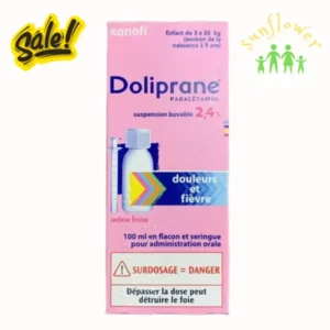 Siro hạ sốt Pháp Doliprane 2.4% Sans Sucre 100ml