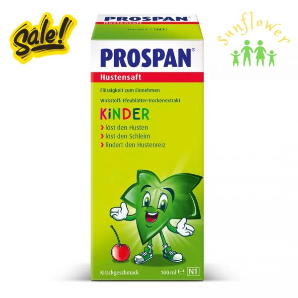 Siro ho Prospan Hustensaft 100ml của Đức - Giúp long đờm, giãn phế quản