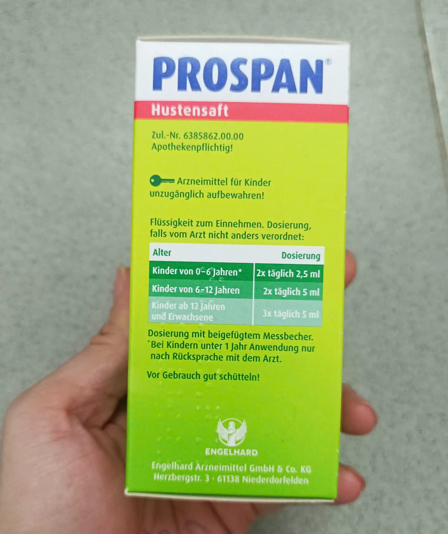 Siro ho Prospan Hustensaft 100ml của Đức Siro thuốc ho Prospan Đức cho bé 100ml