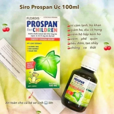 Siro Prospan Úc cho trẻ sơ sinh 100ml Siro trị ho cho bé Prospan For Children 100ml của Úc