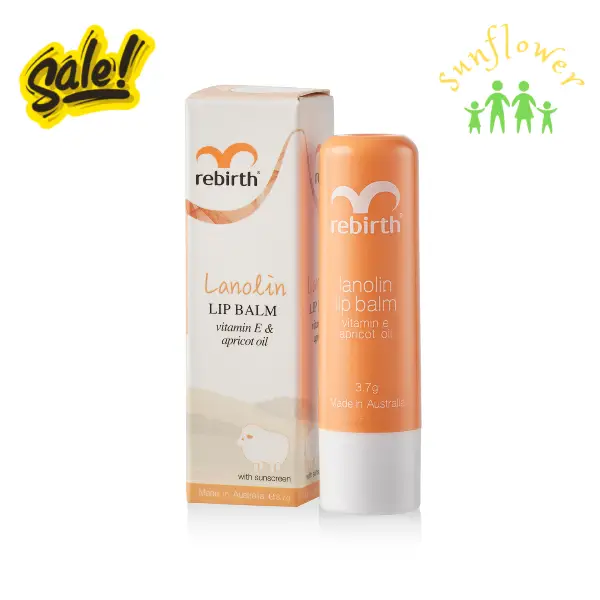Son cừu cam Rebirth Lanolin Lip Balm 3.7g của Úc Son cừu cam Rebirth Lanolin Lip Balm 3.7g của Úc
