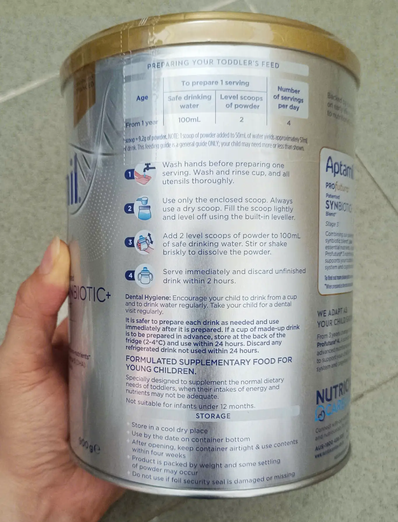 Sữa Aptamil Profutura Úc số 3 900g cho trẻ 1-3 tuổi Sữa Aptamil Profutura Úc số 3 900g cho trẻ 1-3 tuổi