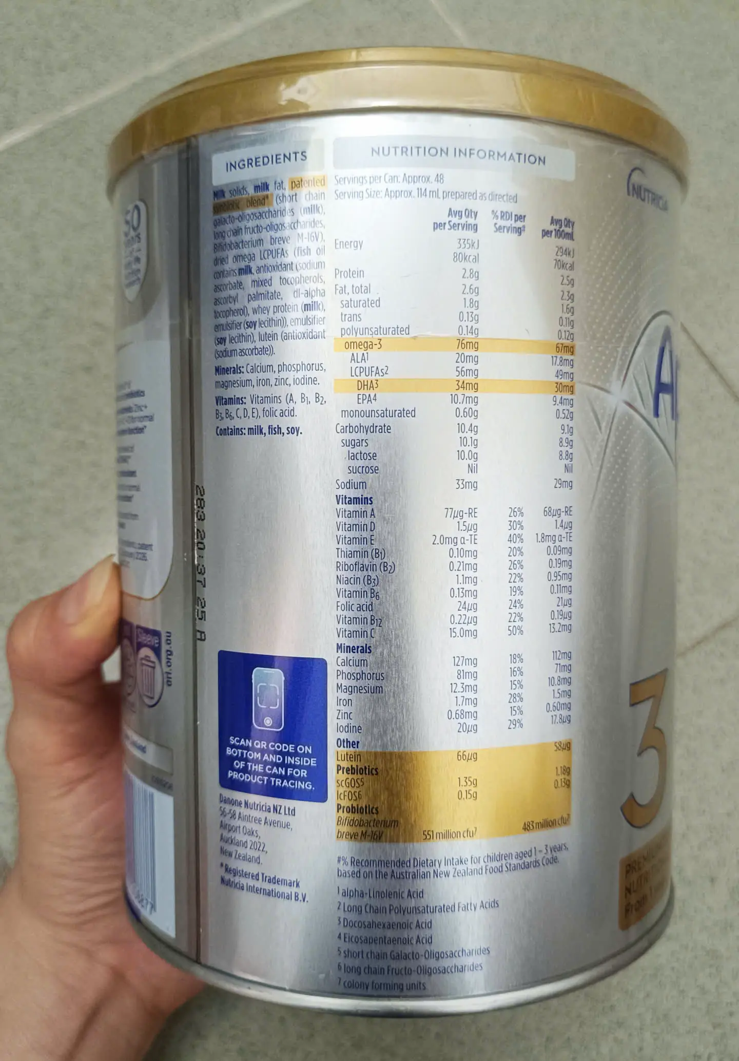 Sữa Aptamil Profutura Úc số 3 900g cho trẻ 1-3 tuổi Sữa Aptamil Profutura Úc số 3 (cho trẻ từ 1 tuổi) lon 900g