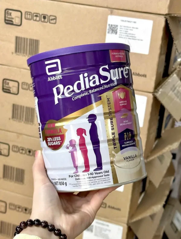 Sữa Pediasure Úc 850g vị vani - Giúp cải thiện tình trạng biếng ăn