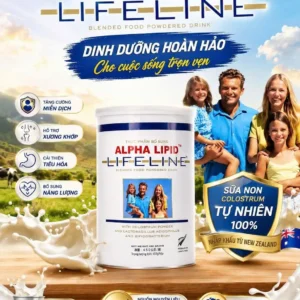 Sữa non Alpha Lipid Lifeline 450g của New Zealand Sữa non Alpha Lipid Life Line New Zealand lon 450g