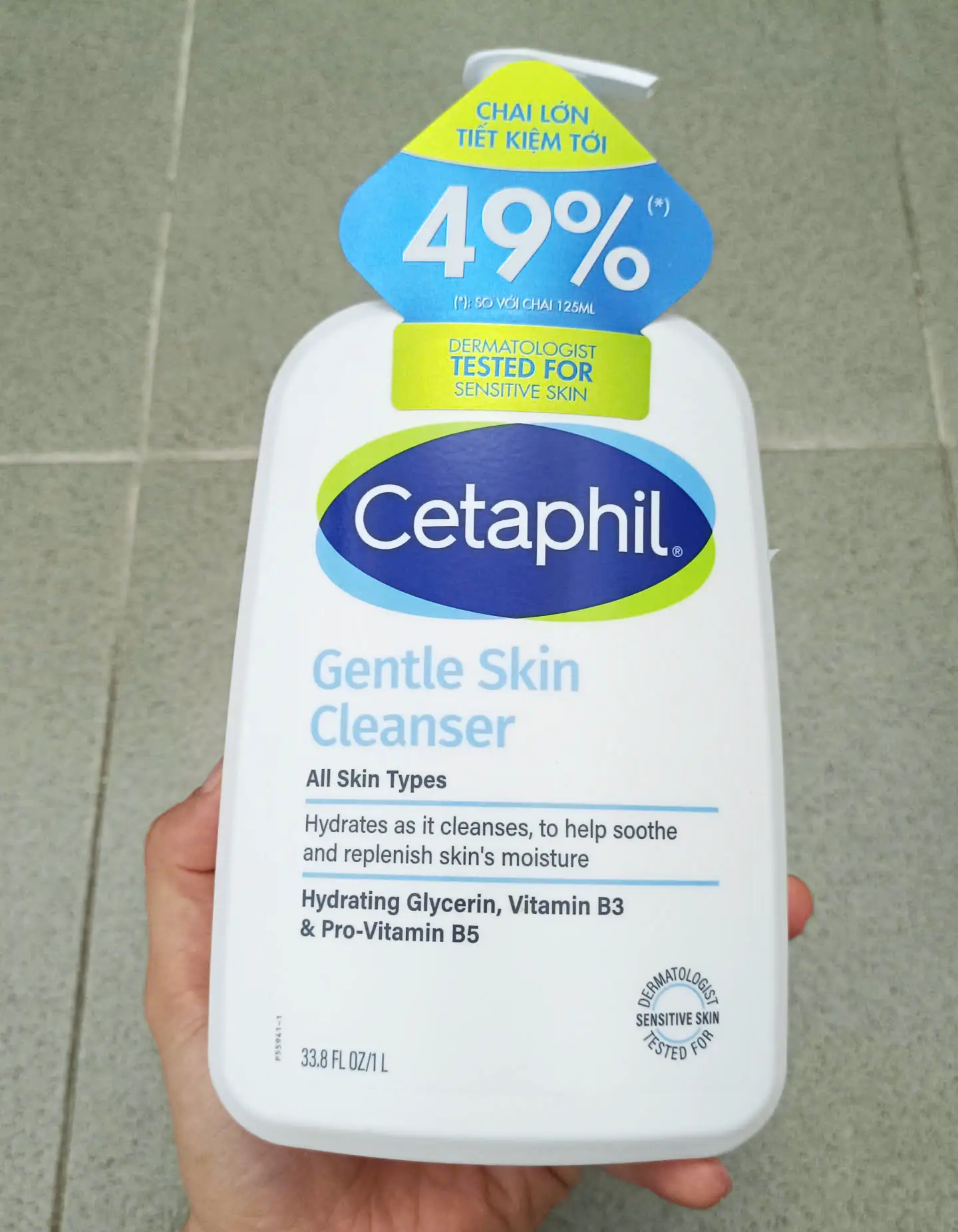 Sữa rửa mặt Cetaphil Gentle Skin Cleanser 1L Pump Pack của Úc Sữa rửa mặt Cetaphil Gentle Skin Cleanser chính hãng Úc