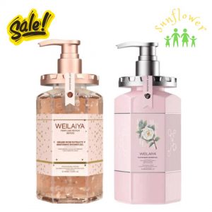 Sữa tắm trắng da cánh hoa hồng Damask Weilaiya Grand Rose Extracts Whitening Shower Gel 450ml