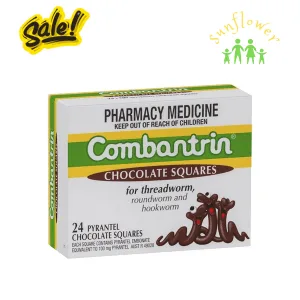 Tẩy giun Combantrin của Úc vị socola hộp 24 ô 4 vỉ