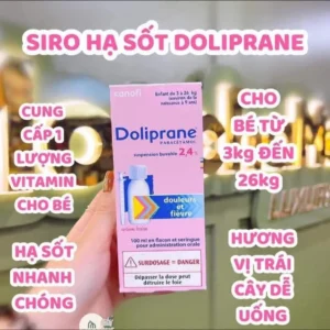 Thuốc hạ sốt Doliprane 2.4 Sans Sucre 100ml