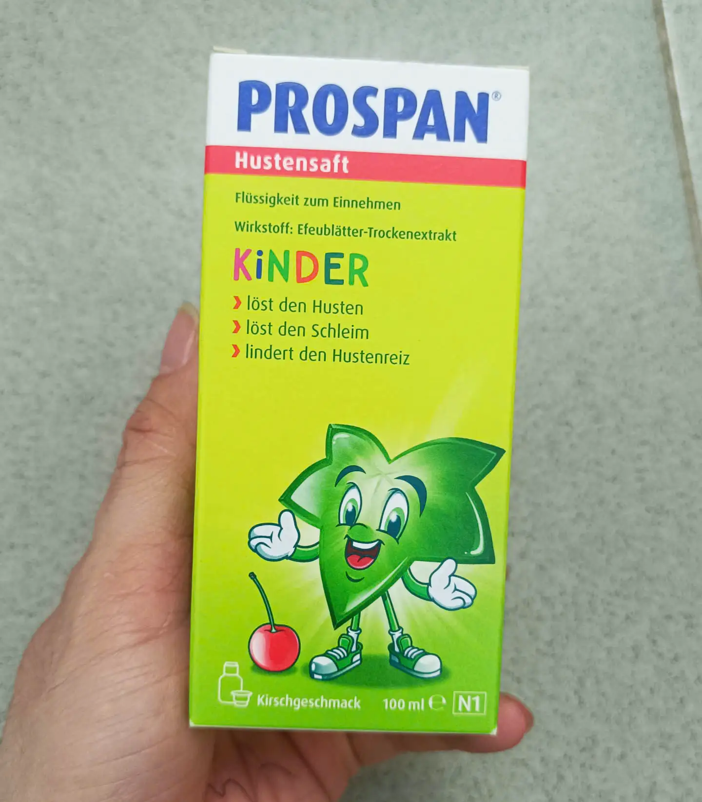 Siro ho Prospan Hustensaft 100ml của Đức Thuốc ho Prospan Đức dạng Siro cho trẻ em, 100ml