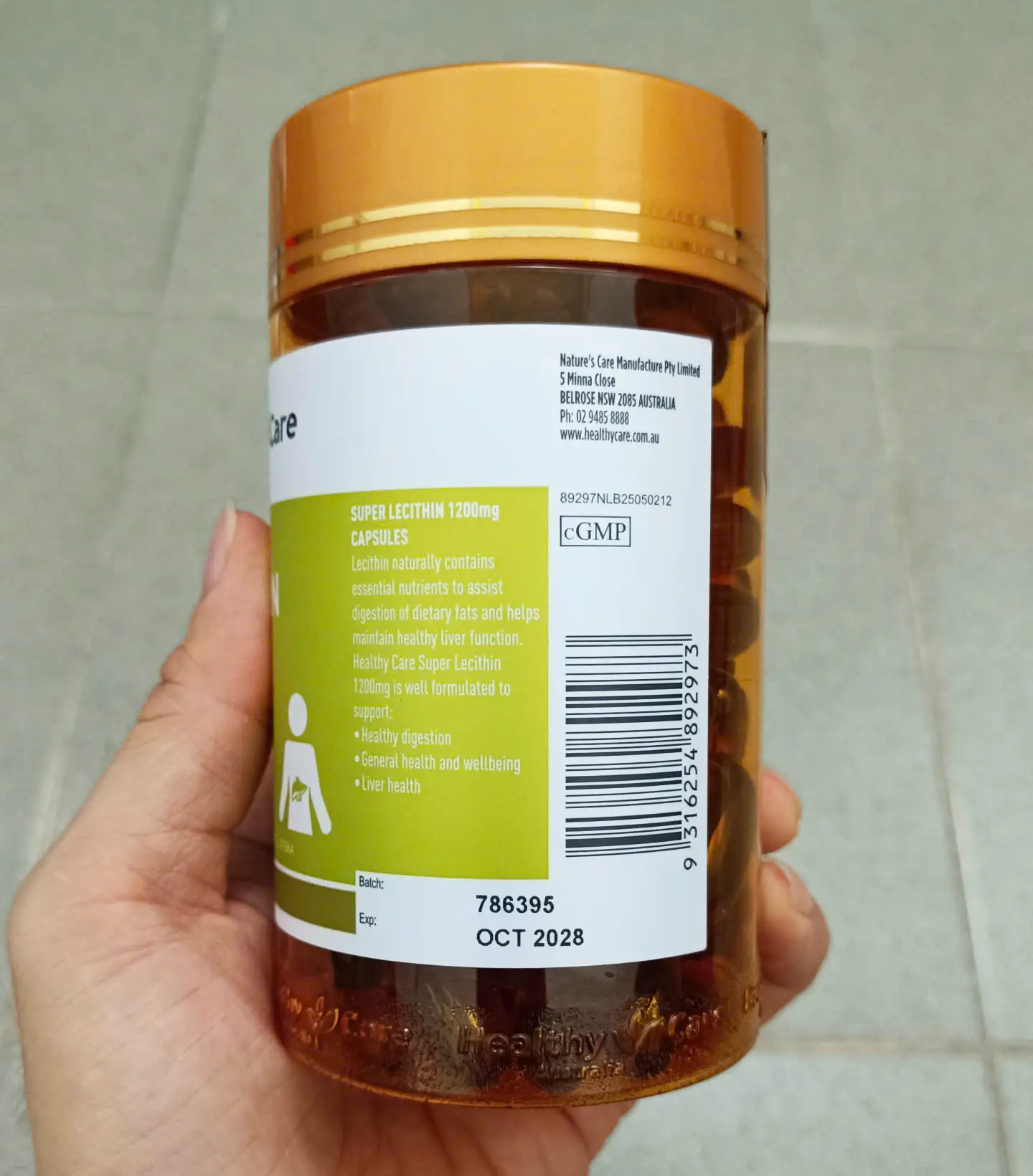 Tinh chất mầm đậu nành Healthy Care Super Lecithin 1200mg 100 viên của Úc Tinh chất mầm đậu nành Healthy Care Lecithin 1200mg 100 viên của Úc