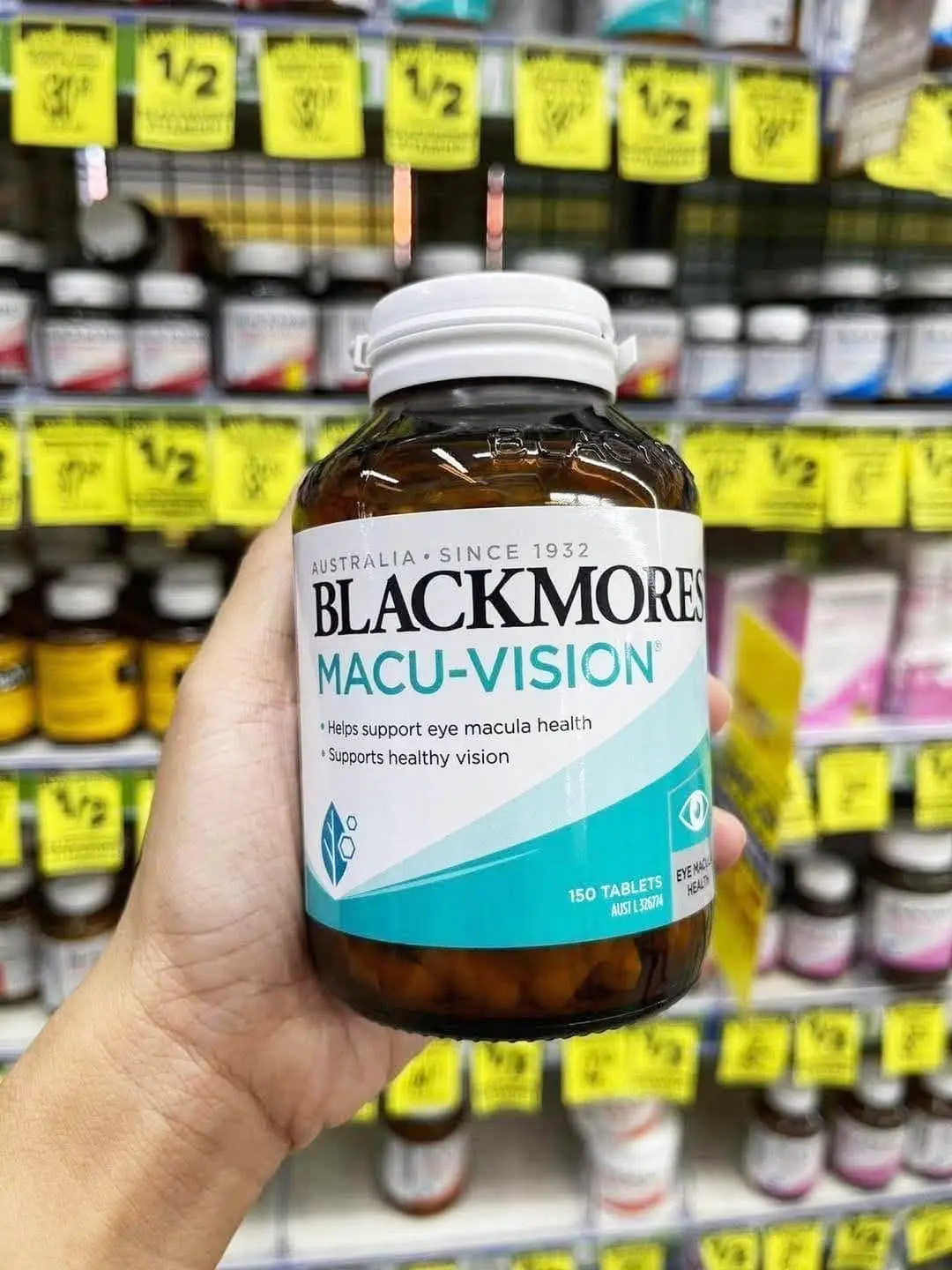 Viên uống bổ mắt Blackmores Macu Vision 150 viên của Úc Viên Blackmores Macu-Vision 150 viên tăng cường thị lực