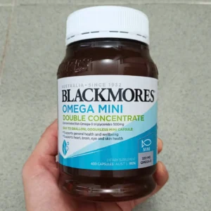 Viên Uống Dầu Cá Không Mùi Mini Blackmores Omega Mini Double Concentrate của Úc 400 viên