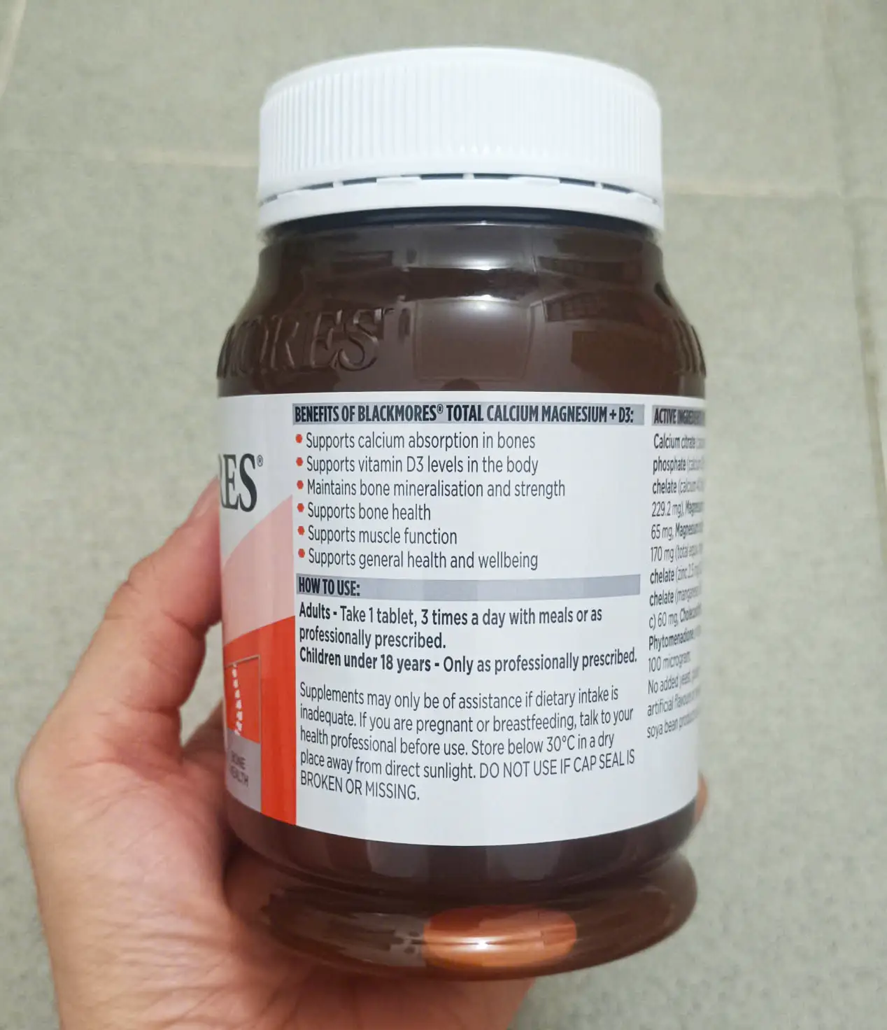 Viên bổ sung canxi Blackmores Total Calcium Magnesium + D3 200 viên của Úc Viên uống hỗ trợ thải độc phổi Vitatree Lung Detox 60 viên
