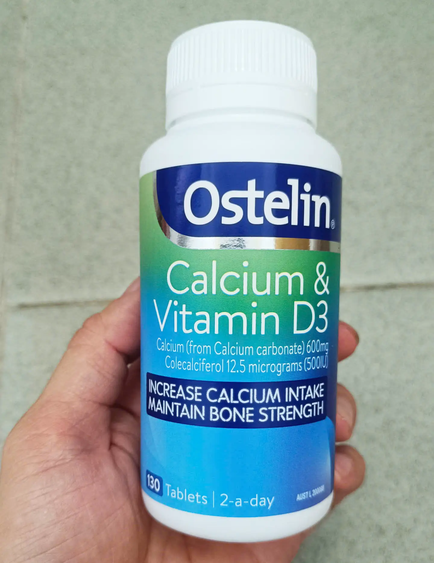 Canxi bầu Ostelin Calcium & Vitamin D3 130 viên của Úc Viên Uống Ostelin Calcium Vitamin D3 Hỗ Trợ Xương Khớp (130 Viên)