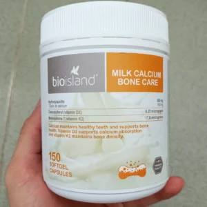 Viên canxi sữa Bio Island Milk Calcium Bone Care 150 viên của Úc Viên sữa bổ sung canxi Bio Island Milk Calcium Bone Care 150 viên